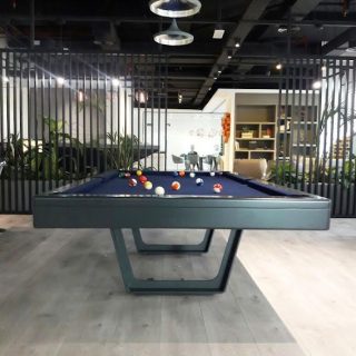 Vente-Unique - Table transformable blanche - Billard & Ping-pong - L182 x  l102 x H80 cm - HENK - Tables de billard - Rue du Commerce